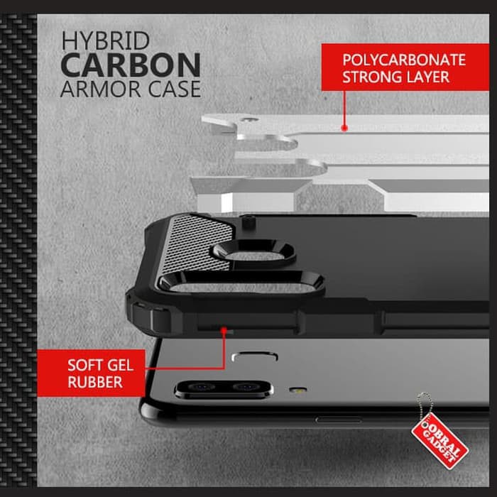Armor Case Samsung A8 Star Hard & Soft Hardcase Softcase Casing Cover