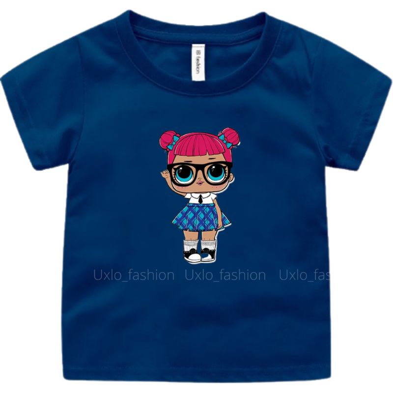 Kaos Anak Perempuan Kartun Lol Suprise Cute Murah Umur 2 sampai 15 Tahun Uxlo Fashion