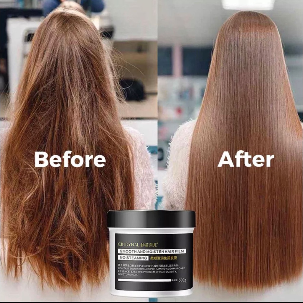 Cindynal Hair Mask Keratin Smooth Creambat Korea Masker Perawatan Rambut Rusak Kering Rontok Maupun Bercabang Tanpa Kesalon Dan Serum Rambut Wangi Lembab