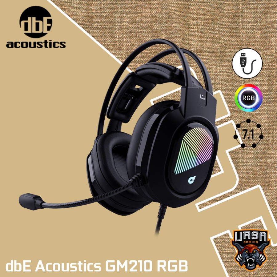 Headset dbE Acoustics GM210 RGB | 7.1 Virtual Surround Headset Gaming