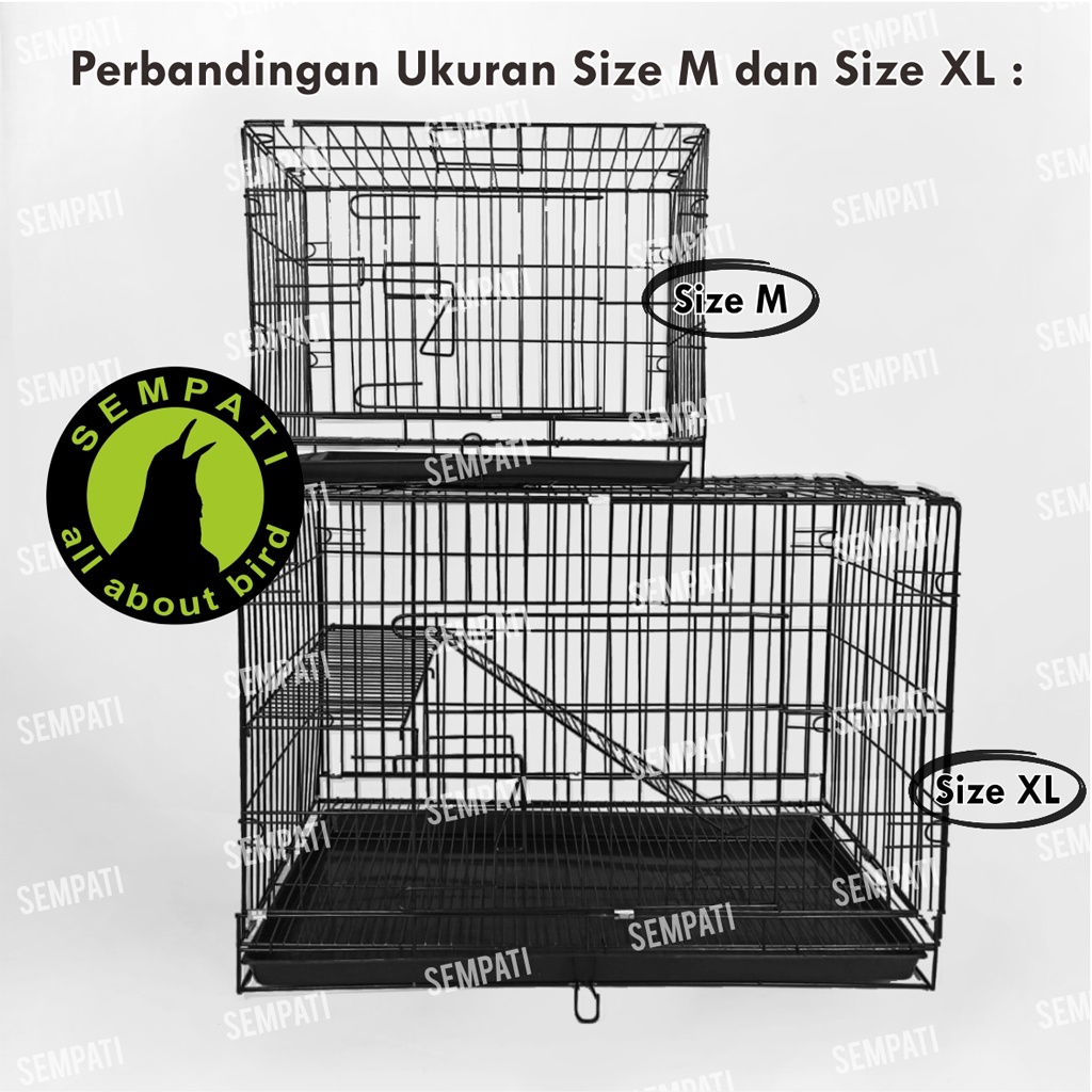 KANDANG KUCING PET CARGO SIZE 75 X 55 CM XL JUMBO KANDANG KUCING KITTEN KANDANG KUCING BESI MURAH SANGKAR KANDANG RUMAH TEMPAT TIDUR KUCING ANJING KELINCI SUGAR GLIDER KDXLCAT-3