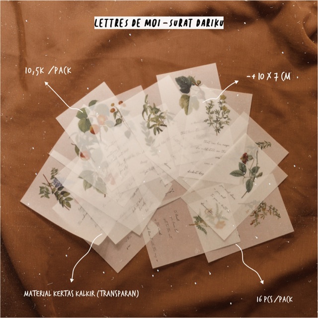 

Lettres de moi (Transparent botanica quotes)