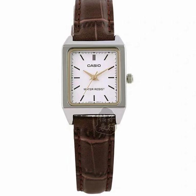 SNJ.15Jn22ᶻ– Jam tangan Casio tren retro kuarsa jam tangan wanita Casio persegi kecil
