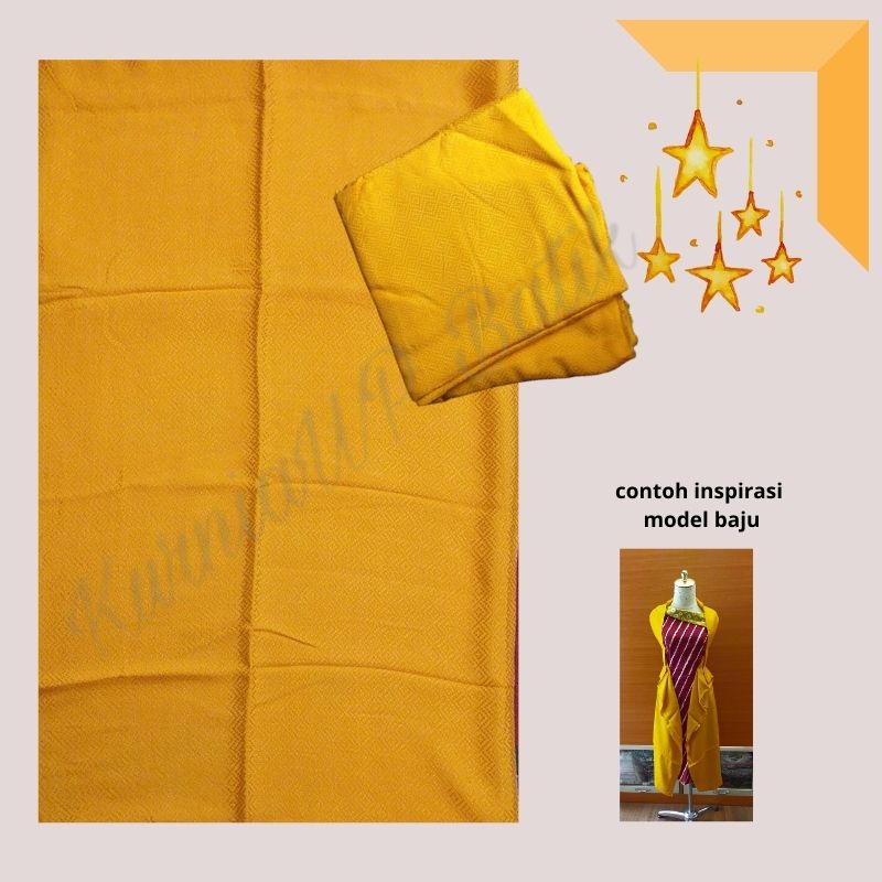 Kain Baby Dobi Polos Warna Kuning Kunyit