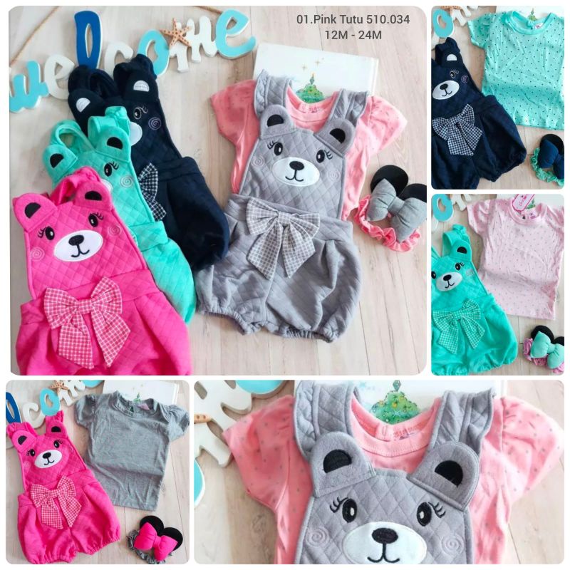 [0-18 bulan] Setelan bayi GI103 Baju bayi Perempuan Celana kodok Jumpsuit overall / Setelan Overall Anak Perempuan lucu FREE BANDO / SETELAN BAJU KAOS DAN OVERALL KODOK MOTIF UNICORN LUCU BESTSELLER FASHION ANAK BAYI CEWEK PERGI JALAN