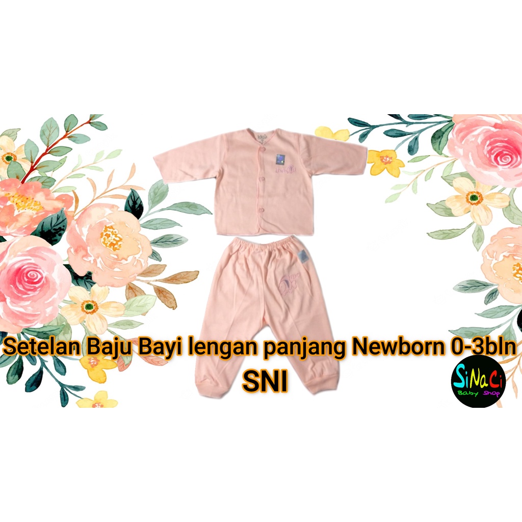 Setelan Baju Bayi lengan panjang Newborn 0-3bln setelan baju bayi setelan baju bayi perempuan setela
