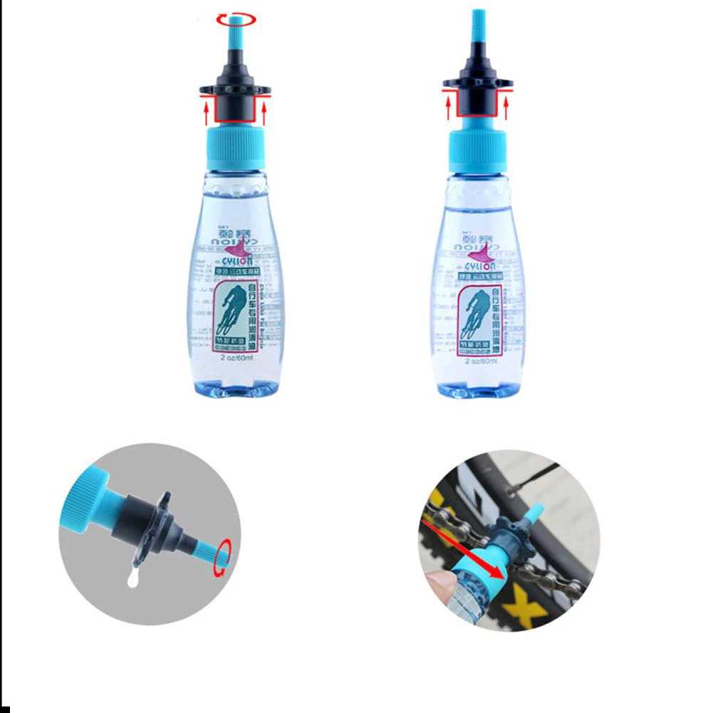 Pelumas Rantai Sepeda Bike Chain Lubricant Oil 60ml / Oil Pelumas Randai Motor / Pembersih Rantai Sepeda Lube Berkualitas / Oil Rante Rantai Sepeda Bmx Mtb Pixie Lipat / Minyak Pelumas Rantai Sepeda Anti Karat / Cairan Pelumas Penguat Rantai Sepeda Murah