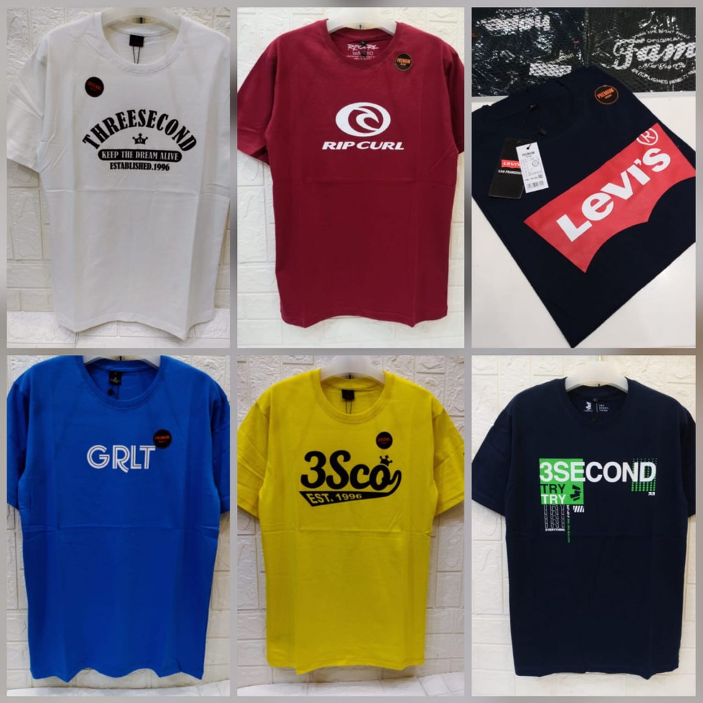 Kaos distro denim / Kaos pria / baju pria / kaos spandex / atasan pria