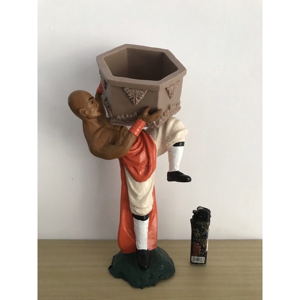 ornamen bonsai / patung bonsai model shaolin pot