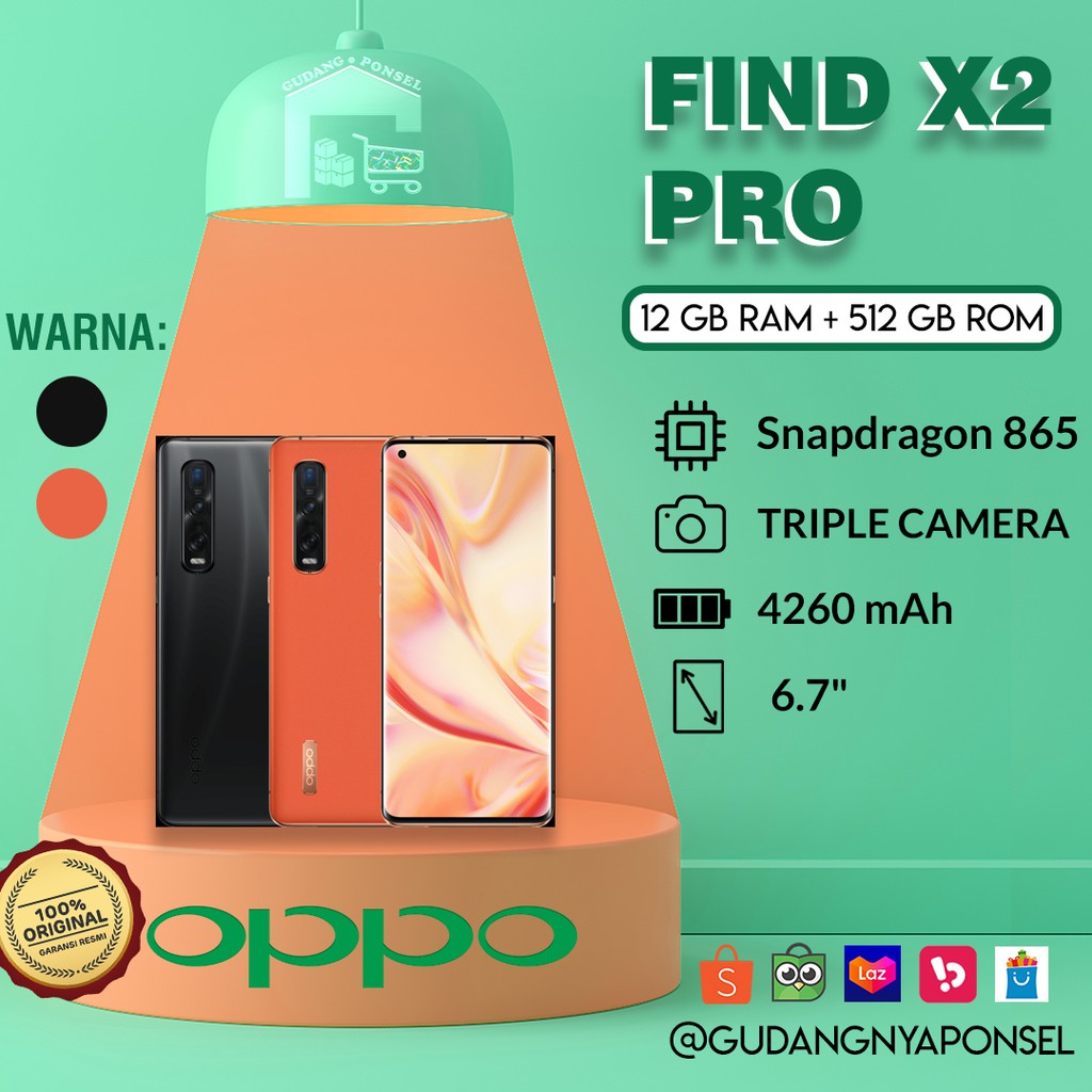 [100% RESMI] OPPO FIND X2 PRO — 12GB/512GB