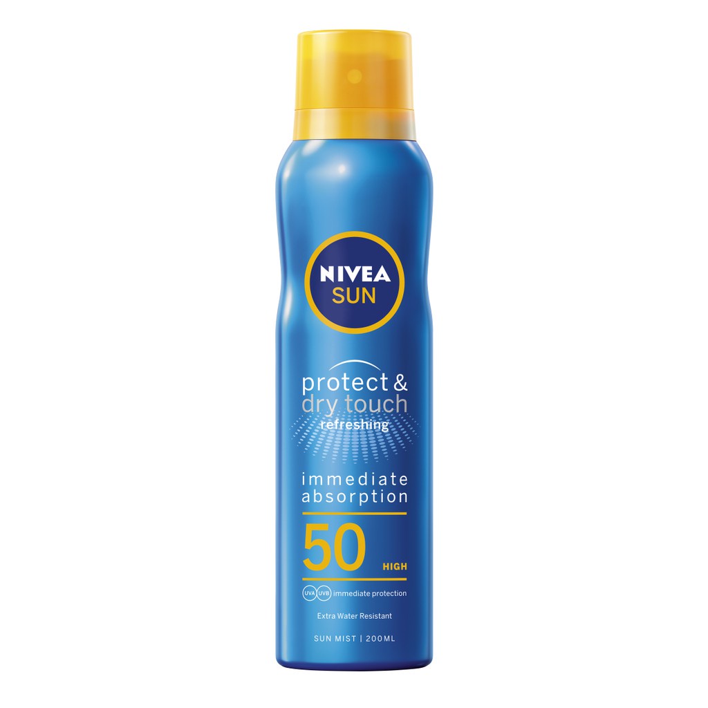 NIVEA Sun Protect &amp; Dry Touch Spray High SPF 50 - 200mL