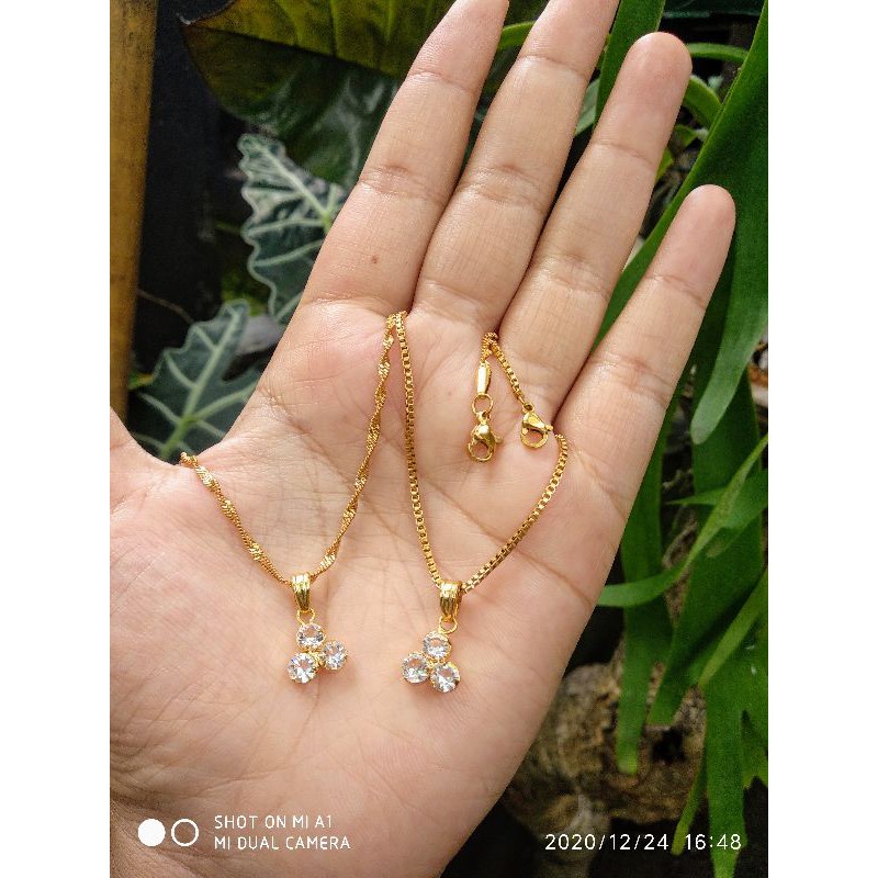 kalung titanium mainan tembaga Bali