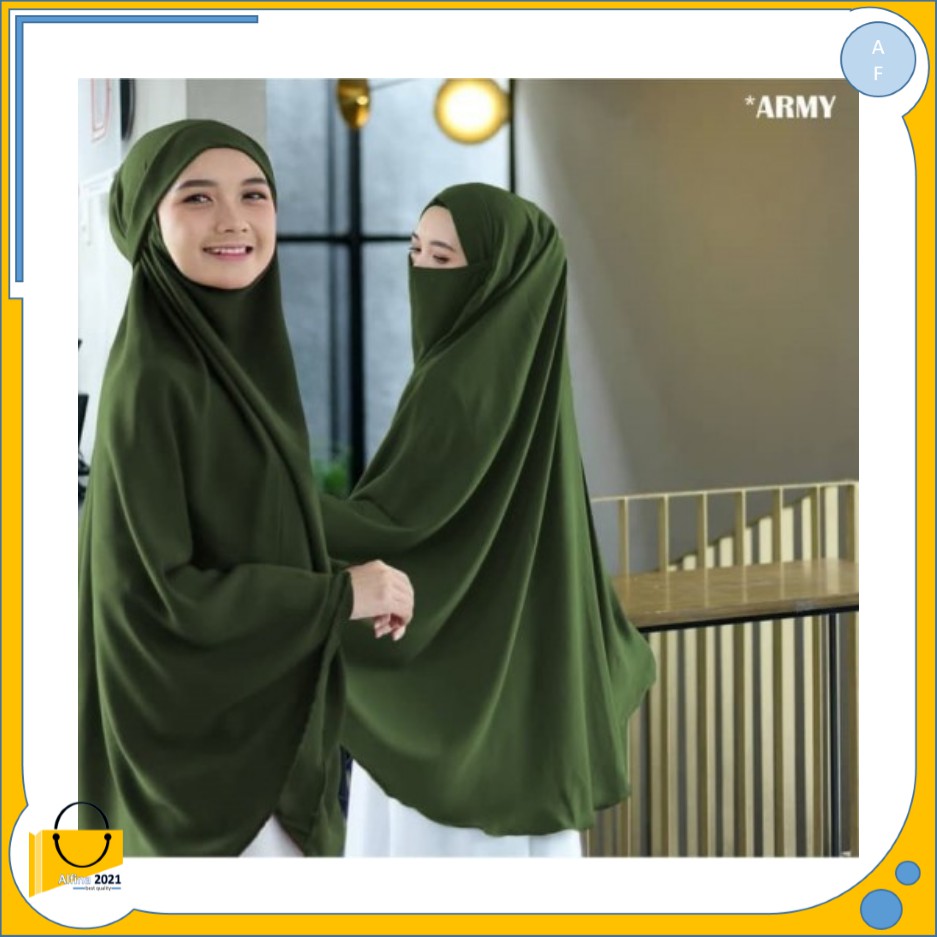 Jilbab Hijab Kerudung Instan French Khimar Cadar Madinah Syari Kekinian
