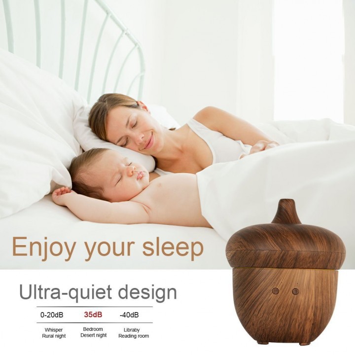 H43 - ACorn Humidifier Essential Oil Diffuser LED Light 300ml