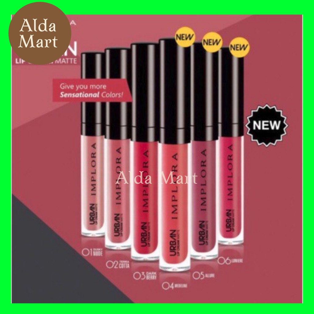 ✿ALDA MART✿ IMPLORA Lip Cream Urban Matte Long Lasting Waterproof