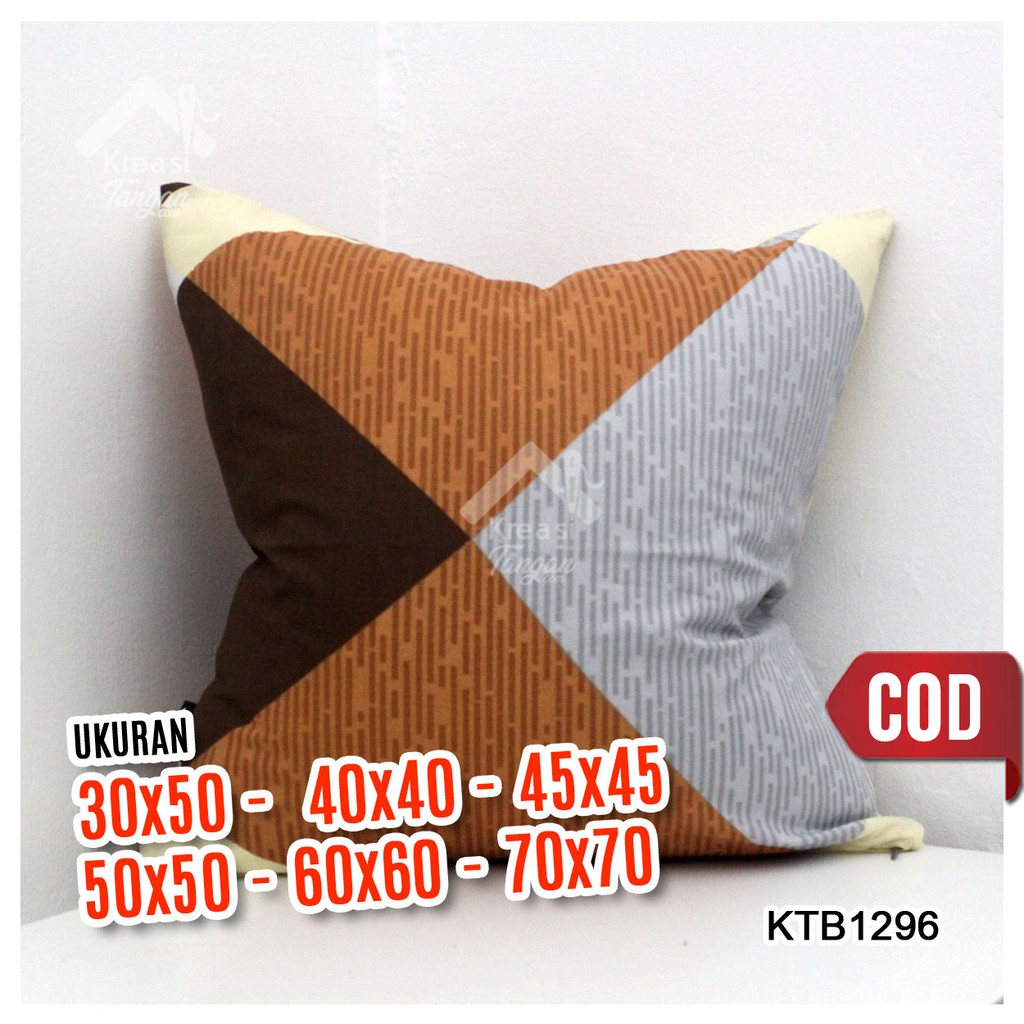 Sarung Bantal Sofa Ukuran 30x50, 40x40, 45x45, 50x50, 60x60, 70x70 - KTB1296