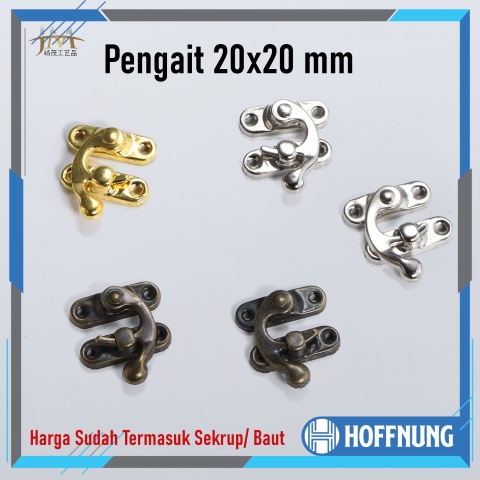 Kunci Pengait Box 27x32 mm Gembok Box Kuncian Kotak Mahar Seserahan