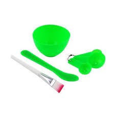 [COD] Mangkuk Plastik Masker Set 4in1 Plus Kuas Sendok Praktis &amp; Mudah digunakan untuk Meracik Masker Wajah