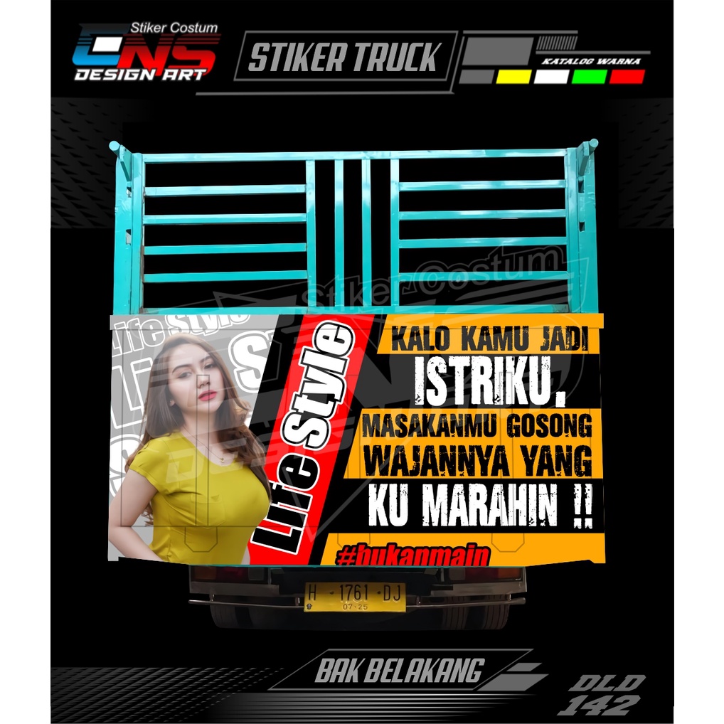 Stiker Pintu Bak Belakang Truk Sticker Bak Truk Canter Dump Ragasa Giga Elf Umplung Stiker Printing 