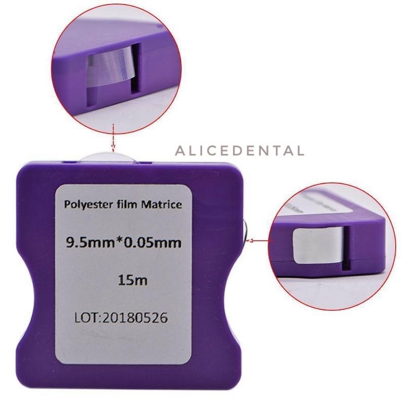 Dental Seluloid strip roll celluloid celuloid matriks plastik bening matrix transparan sekat sela gigi veneer