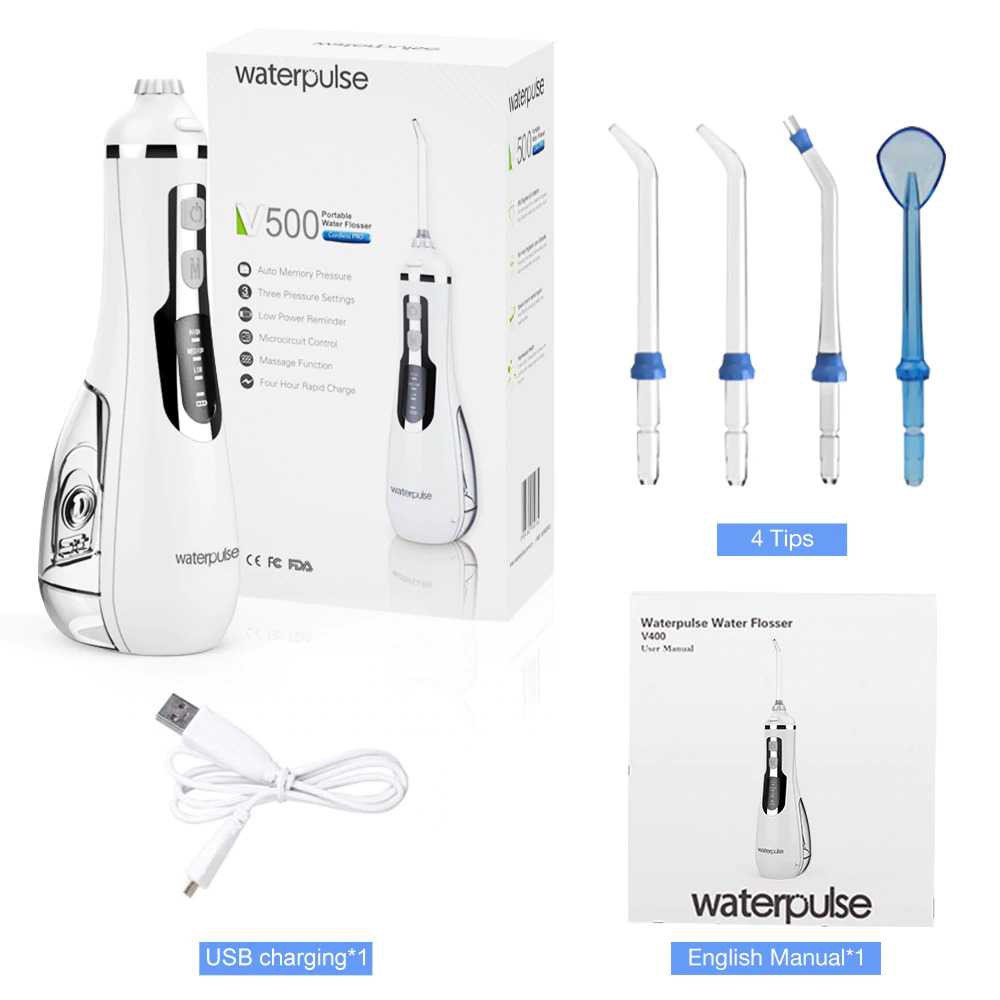 Waterpulse Dental Water Flosser  V500 Alat Semprot Pembersih Gigi