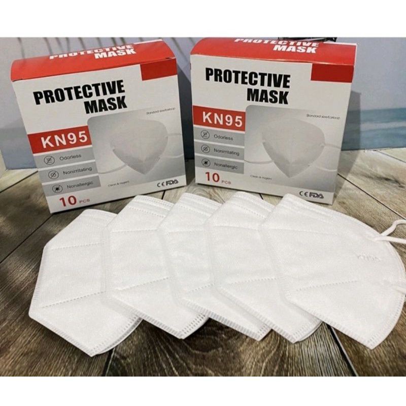 Masker KN95 Masker N95 Masker KN 95 Masker N 95  (10pcs) MASKER kn95 warna putih isi 10pcs +box