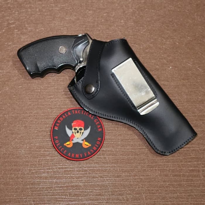 BARANG ASLI! HOLSTER INSIDE IWB HOLSTER UNTUK REVOLVER BESAR REVOLVER 4 INCI SELIP