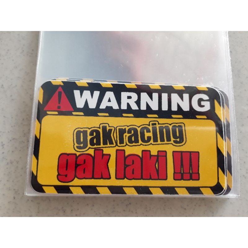 

stiker warning