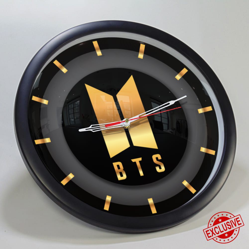 (ISTIMEWA BOSSQUE) JAM DINDING CUSTOM BTS - BANGTAN BOYS KPOP EXCLUSIVE