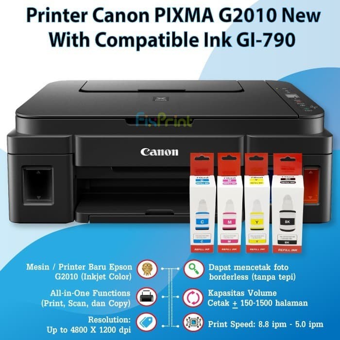 Printer Canon Pixma G2010 G2020 G 2010 2020 Print Scan Copy all in One New Ori GI790 GI71