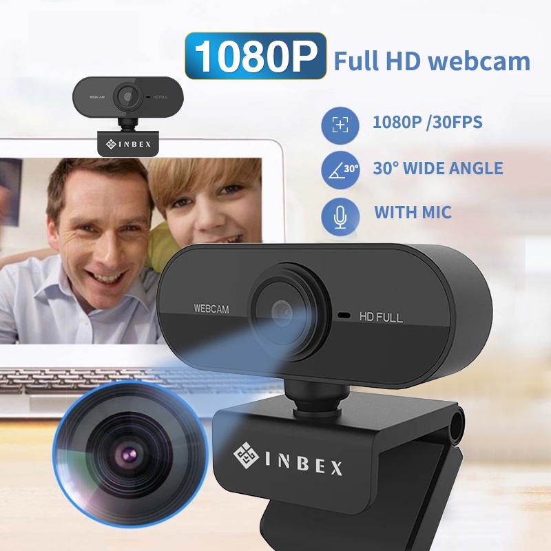 INBEX Webcam Kamera/HD  720P/Autofocus Dengan Mikrofon Usb Untuk Pc Laptop Desktop-1