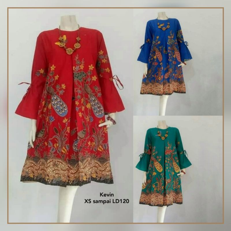 Baju Batik Wanita Jumbo - Atasan batik jumbo | XXXL LD 120