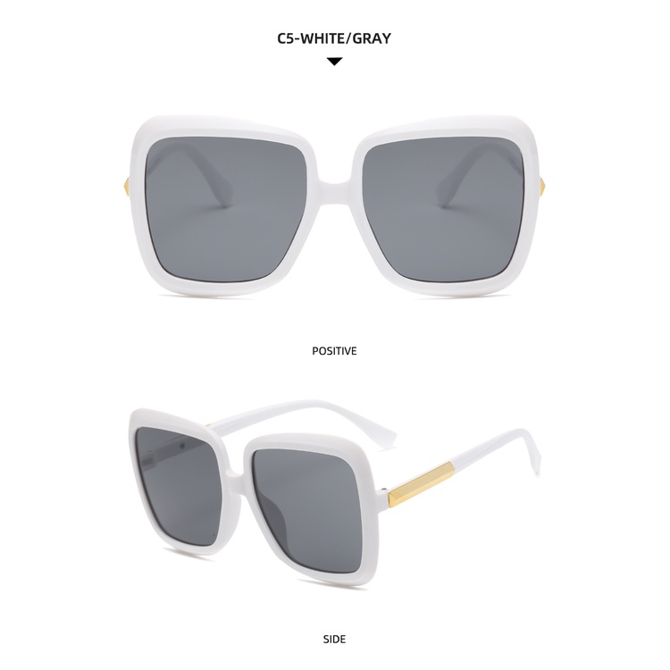 2021 fashion ins big frame square street style European and American retro sunglasses