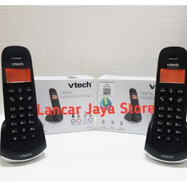 Cordless Phone/Telepon Wireless Vtech Es2510A(2 Handset) Intercom Used