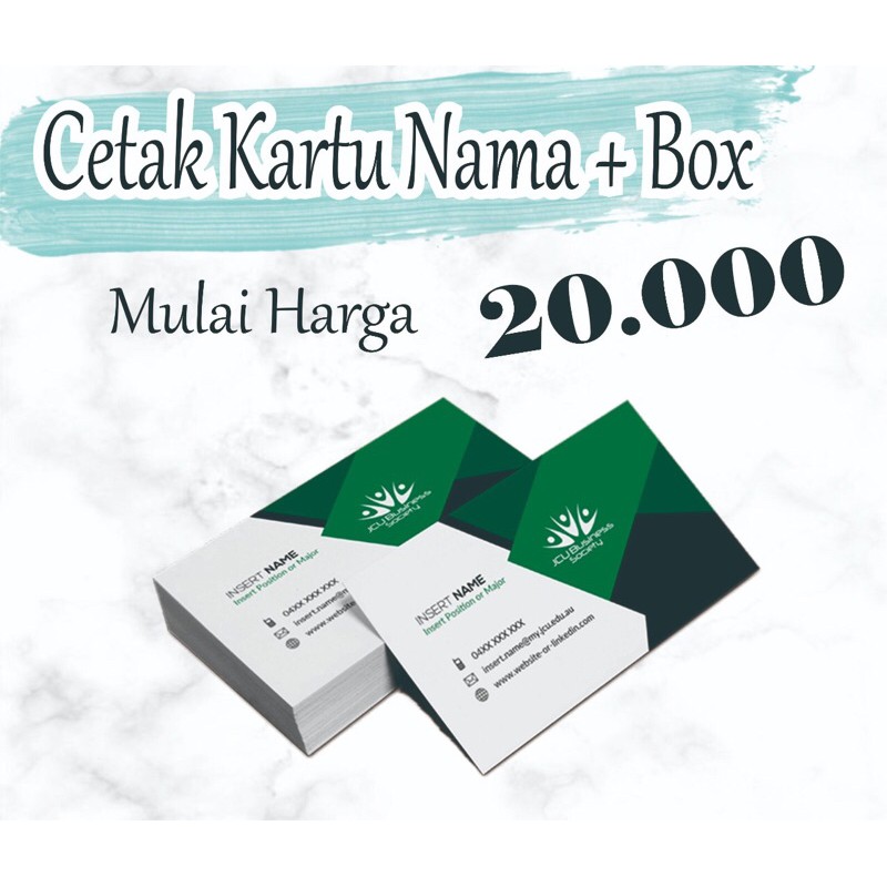 

Kartu Nama 100pcs + Box