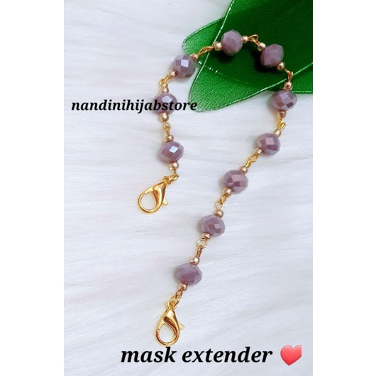 konektor masker crystal | konektor masker hijab | konektor masker hijab | pengait masker hijab | tali masker hijab