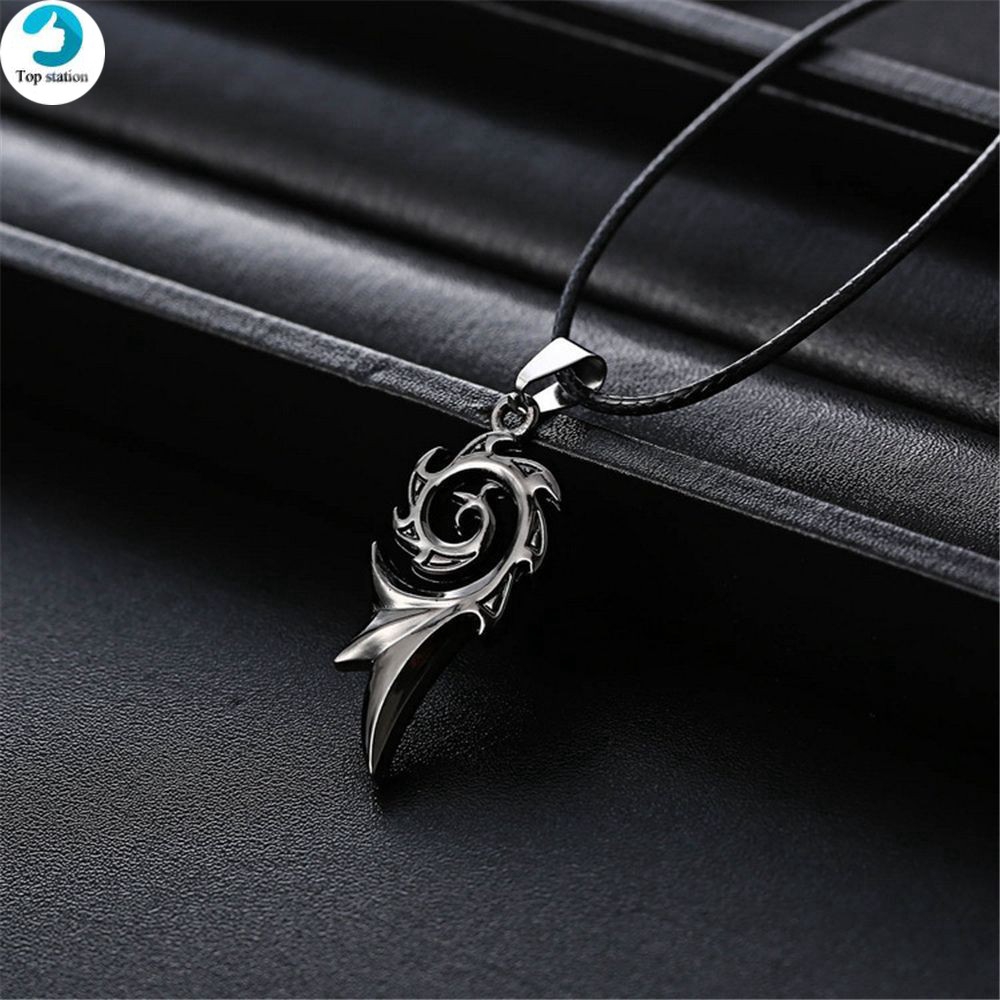 【COD Tangding】Buy1 Get 1 Kalung Pria Bahan Stainless Steel Titanium dengan Liontin