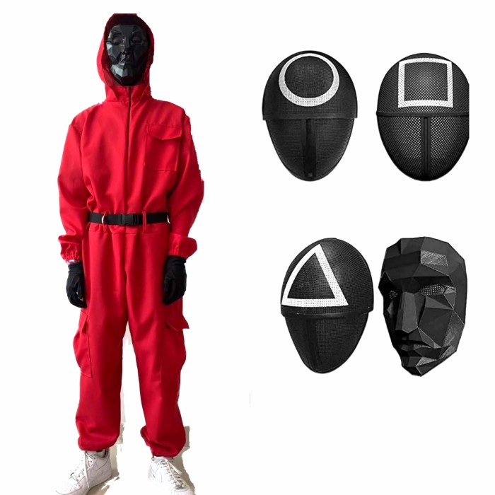 Kostum Squid Game Jumpsuit Merah MoneyHeist Seragam Merah KPOP Murah Harga Grosir Termurah