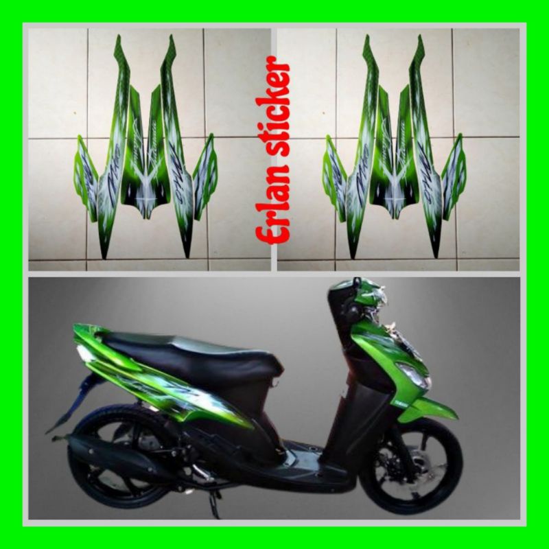 STIKER STRIPING LIS MOTOR MIO SMILE 2009