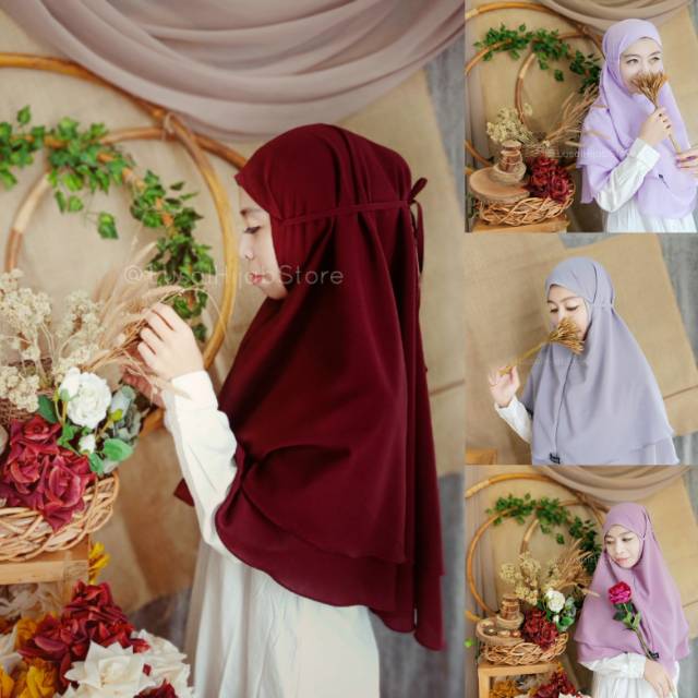 Bergo Tali Bahira 2 LAYER By Adelus