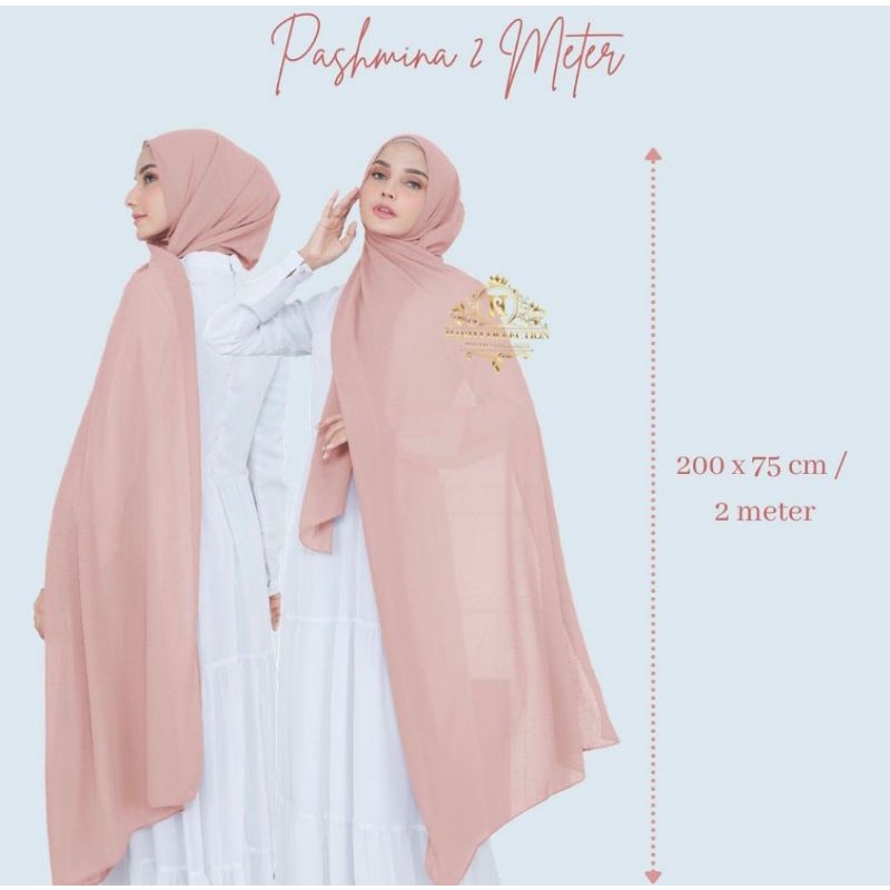 Pasmina Syar'i Ceruty Baby Doll Berlogo Hijab
