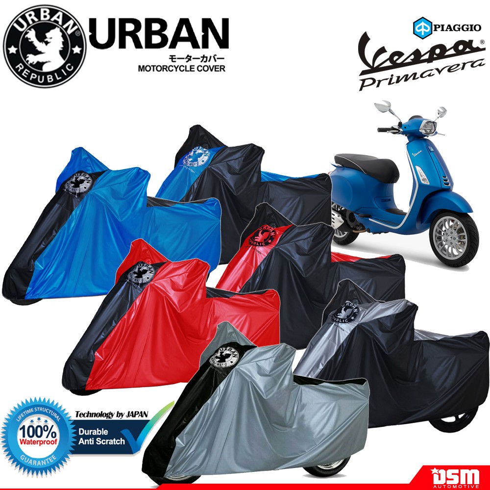 Urban / Cover Motor Vespa Pimavera 100% Waterproof / Aksesoris Motor Piaggio Vespa / DSM