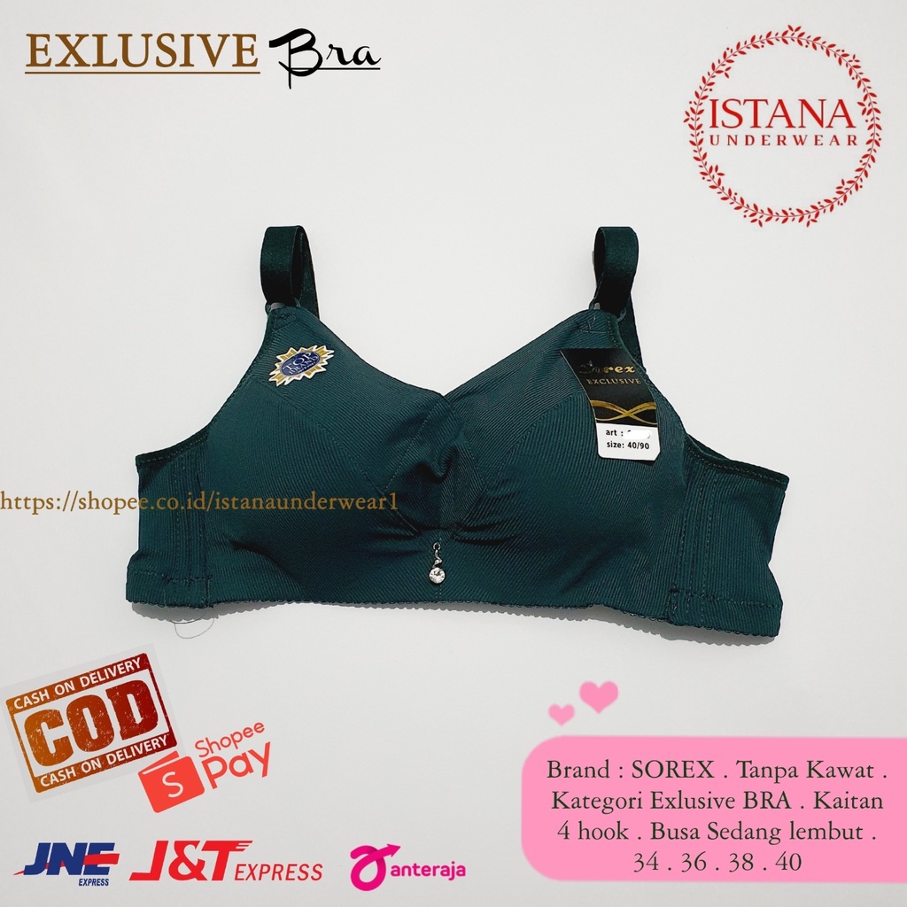 Bh Bra EXLUSIVE PREMIUM SOREX Tanpa kawat Limited Edition TERMURAH Kualitas BAHAN TERBAIK