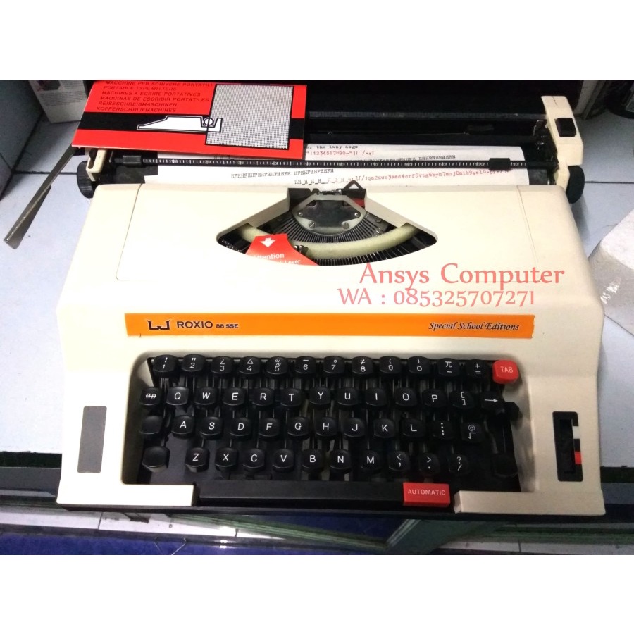 mesin ketik manual ROXIO 88 SSE