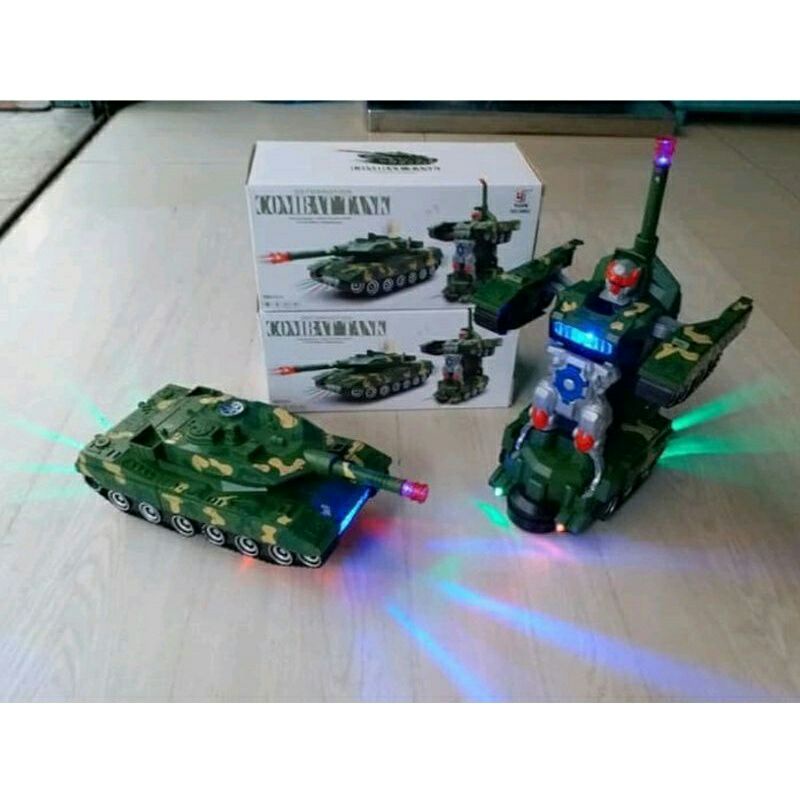 Mainan Edukasi Anak Tank Warior Robot l Tank Bisa berubah jadi robot bump N Go