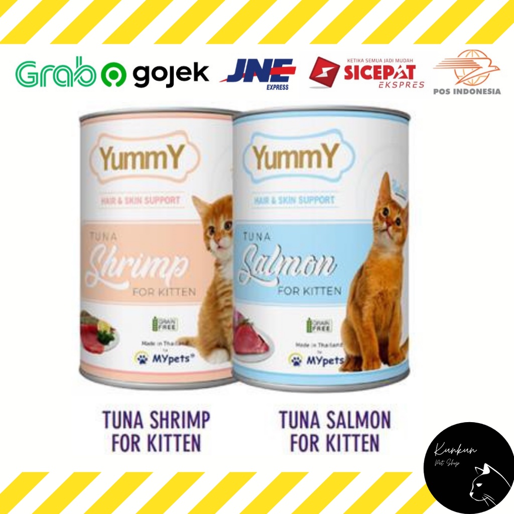 YUMMY SHIRMP / SALMON - KITTEN 400GR (WET CAT FOOD)