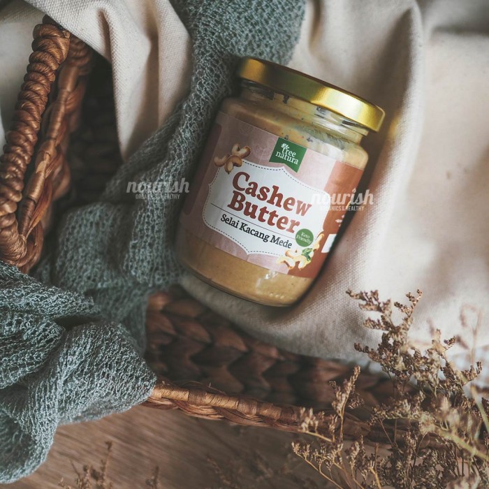 Tree Natura Cashew Butter Original 225 gr (Selai Kacang Mede)