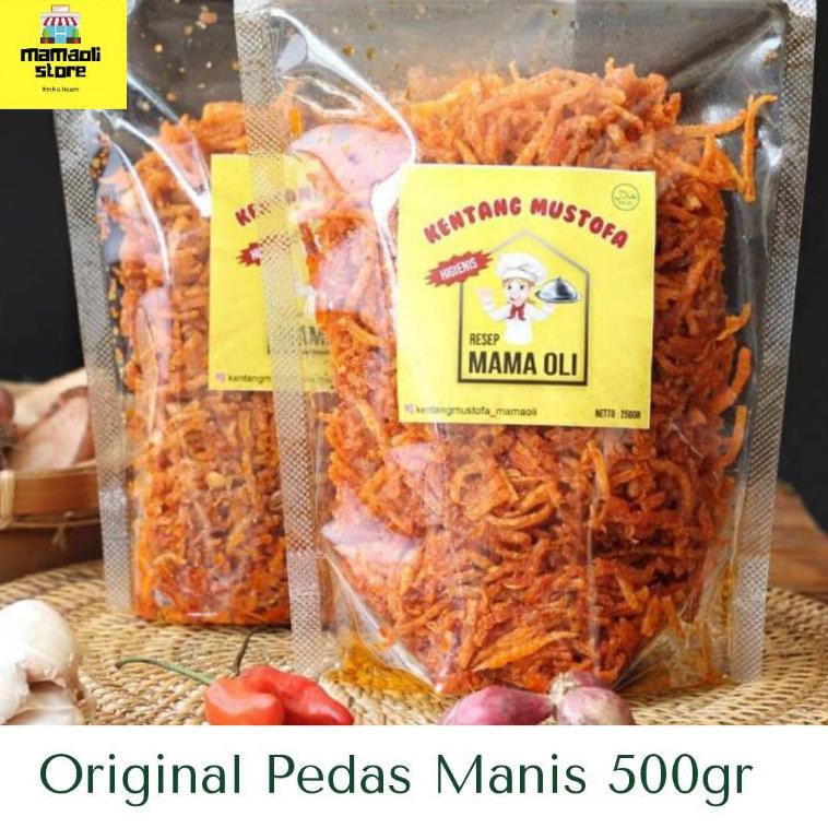 

[M4s!h R3e4dy] Kentang Mustofa Kering Kentang Mamaoli Original Pedas Manis 500 gr,,..Fp6.CDE