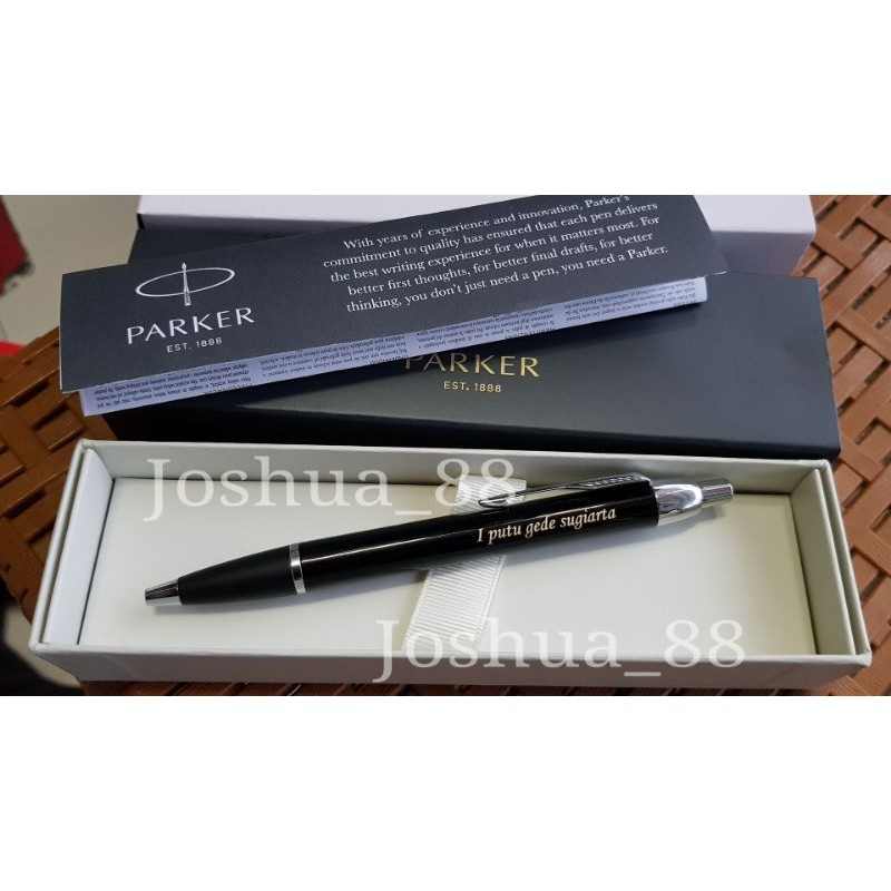 

Jual Pulpen Parker IM Original Black CT Bisa ukir nama dan logo sendiri