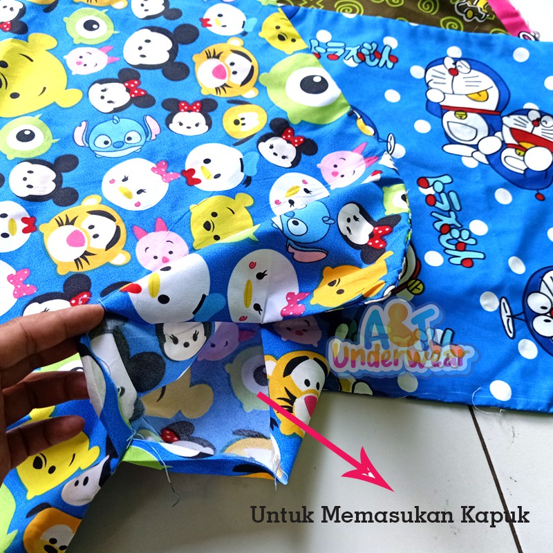 AT306-HALUS DAN LEMBUT-Urung Bantal Motif/Urung guling/Kulit bantal/Kurung bantal kapuk